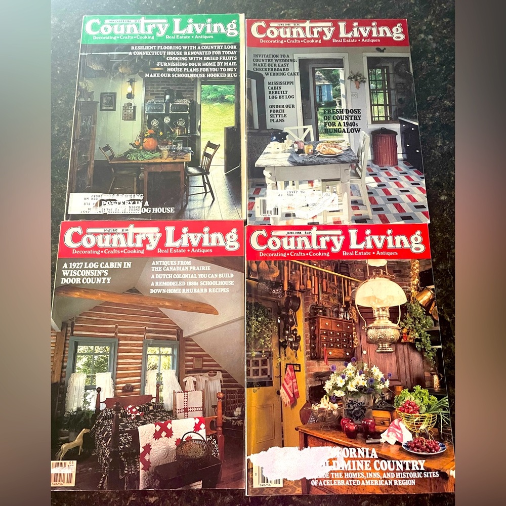 Country Living Magazine Set